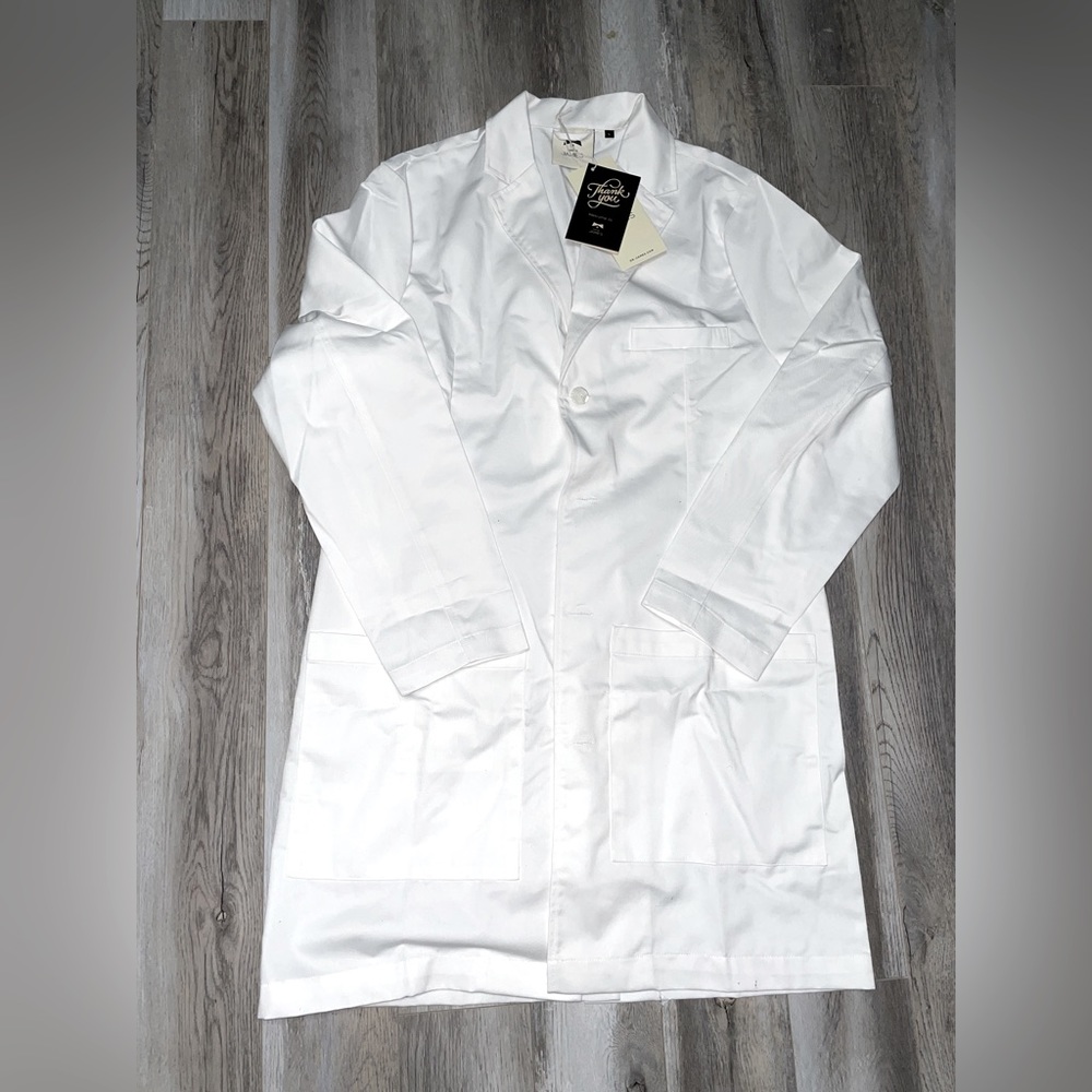 White Lab Coat for the office, content creation or halloween costume.
